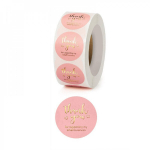 Kleebised lindil kirjaga Thank You, 500 tk