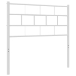 vidaXL metallist voodipeats, valge, 80 cm