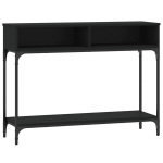 vidaXL konsoollaud, must, 100 x 30,5 x 75 cm, tehispuit