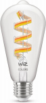 Lambipirn WiZ Smart, E27, ST64, RGB, Wi-Fi, 2200-6500 K, l&auml;bipaistev, 470 lm, 1tk