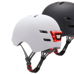 Kask - LED - MUST - Esiona esime ja taga LED - Laetav USB aku