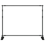 vidaXL taustaraam must 254x243 cm teras