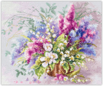 Tikkimiskomplekt Magic Needle "Lilies of the Valley and Lilac" 210-305