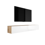 TV -kaapin roikkuva 2 X 100 CM Wotan tamm/l&auml;ikiv valge