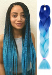 S&uuml;nteetilised juuksed, sinine, Ombre, WA12