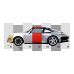 Pilt Porsche 1963-2011 300 x 800mm, 7 osaline, isekleepuv
