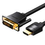 HDMI to DVI adapter cable - Vention - 1m - Bidirectional - 1080P Full HD - Black