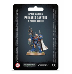 Kokkupandud figuur Warhammer 40k kosmosejalav&auml;elased Primarise kapten koos Phobose soomukiga
