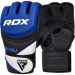 RDX MMA treeningkindad grapplinguks - F12 - suured - sinist v&auml;rvi - nahast. Meie k&otilde;rgtehnoloogilised MMA treeningkindad grapplingv&otilde;istlusteks pakuvad v&otilde;itlejate k&auml;tele suurep&auml;rast kaitset, hoides iga l&ouml;&ouml;gi, haagi v&otilde;i torke ohutuna, parandades samal a ...
