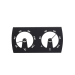 Saunatermomeeter ja h&uuml;gromeeter Powermax PVT009 alumiinium, must