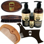 Meeste habeme hoolduskomplekt By My Beard: &scaron;ampoon, 300 ml + palsam, 300 ml + &otilde;li, 30 ml + habeme kujundamise &scaron;abloon