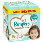 M&auml;hkmed Pampers Premium Protection 5 (11-16 kg), 148 tk.