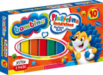 Bambino ruudu plastiliin 10 v&auml;rvikomplekti 2823