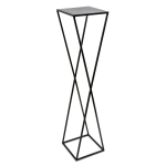 Moodne lillealus, must, 100 cm