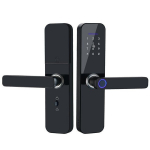 Smart ukselukk k&auml;epidemega, must