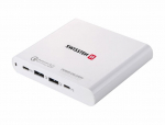 S&uuml;learvuti laadija Swissten Gan 35w Pd Usb-c + Usb-a kiirlaadija valge