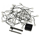 P&auml;ikese aiavalgustuspallid 7m 50LED soe valge