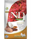 Farmina N&D Quinoa Dog Skin&Coat v&auml;ikest t&otilde;ugu koertele vuti ja kookosega, 2,5 kg