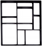 Sillutise vorm, betoon, sillutuskivid 45x40 cm