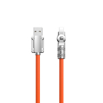 Kampeline USB-A - Lightning 30W 1 m p&ouml;&ouml;ratav 180&deg; - oranž