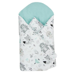 &Uuml;mbriktekk Ankras Animals, green/roheline, 80x80 cm