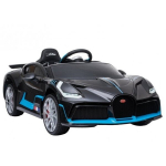 &Uuml;hekohaline laste elektriauto Bugatti Divo, Black Painted