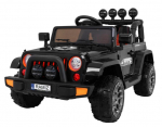 Kahekohaline elektriauto lastele Ramiz Jeep Full Time 4WD, must