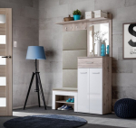 Esikukomplekt Gustavo VII, valge/pruun