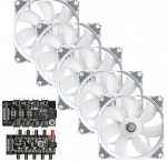 Bitspower Notos 120 Fan Digital RGB White 5 Pack (BPTA-FX1812NTWH-5)