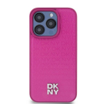 DKNY Leather Stack Logo Mag Case