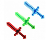 S&auml;rav m&otilde;&otilde;k Minecraft Happy People, 55 cm