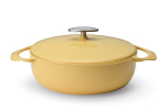 Unilloy pott, 22 cm, UNILLOY Geltonas ketaus puodas 22 cm [US220YE].