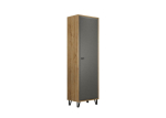 Riidekapp Trendteam Blanshe, tumehall / tamm