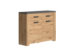 Kummut Trendteam Follow, 116x35xH91 cm, tamm / hall