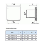 VENTS 100 LDA vannitoaventilaator, aluminium