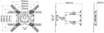 Teleri kinnitus Manta P4, 32-55"