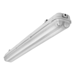 Hermeetiline valgusti 2x36W - MAH PLUS-236-ABS/PC, szary