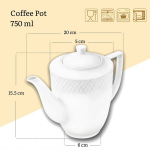 Wilmax teekann, 750 ml, WILMAX kavos puodelis 750 ml