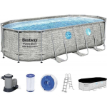 Karkassiga bassein Bestway Power Steel Swim Vista Oval 549x274x122 cm, filtriga