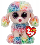 Pl&uuml;&uuml;sist m&auml;nguasi TY Beanie Boos RAINBOW v&auml;rviline puudel, 15 cm, 37223