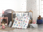 &bdquo;Poplin Baby Quilt Cover&ldquo; rinkinys Felix - Pink