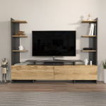 TV alus, 184x140x32 cm, must