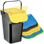 Pr&uuml;gikast 4x25L j&auml;&auml;tmete sorteerimiskomplekti konteiner koos k&auml;epidemega