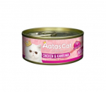 Aatas Cat Creamy Chicken&Kanikama teraviljavaba, m&auml;rgtoit kassidele, 80 g x 24