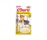Churu Cat Chicken Cheese teraviljavaba maius kassidele, 56 g x 4