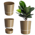 Lillepoti lillekate 25 cm Kaheosaline taimepoti lillealus plastik
