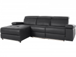 Kolmekohaline diivan Loft Rayland, must