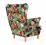 ARI PRINT Skandinaavia k&otilde;rvaklappide tugitool Family Furniture eksootiline lilleline muster