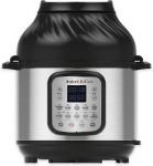 Kiire pot-duo kr&otilde;be + kuuma&otilde;hu prae 11-in-1 elektro-multiaalne tibu 5,7 L-r&otilde;hku pliit, praepann, schongarer, aurupliit, sous videoseade, deh&uuml;draator grilliga, sooja peatus ja k&uuml;psetusfunktsioon