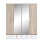 Peegliga kapp ISKO 1, tamme v&auml;rvi/valge